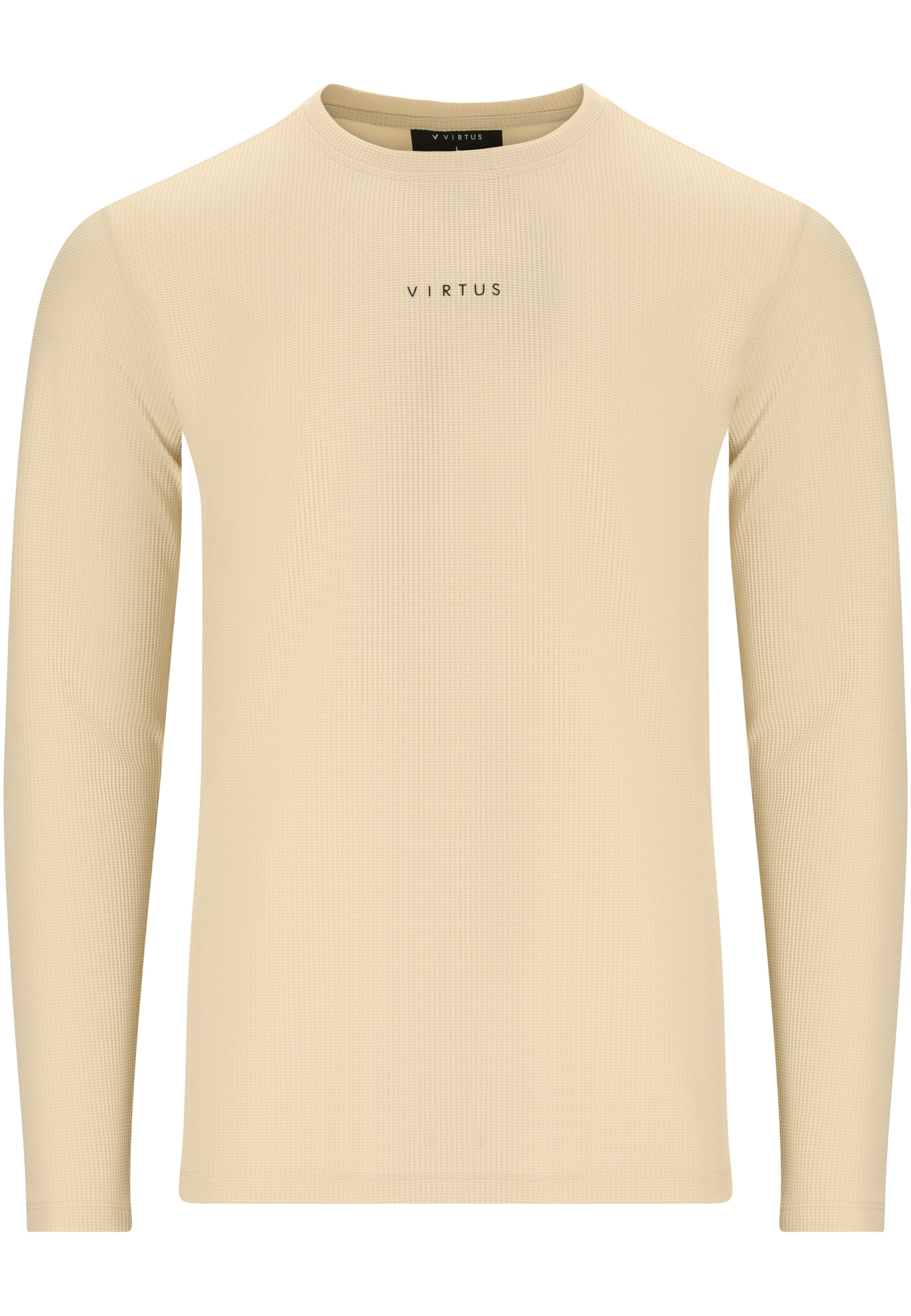 Virtus Langarmshirt 'Dalkota' in Beige: Vorderseite