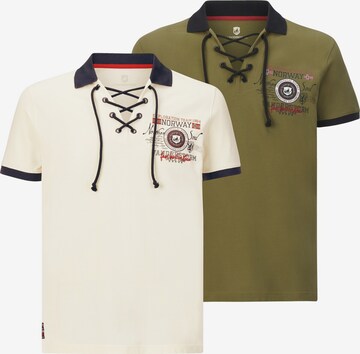 Jan Vanderstorm Poloshirt 'Eljar' in Beige: predná strana