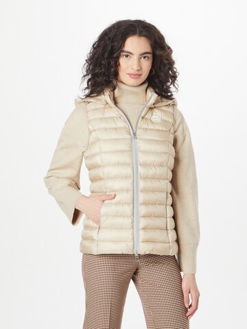 No. 1 Como Bodywarmer in Beige: voorkant