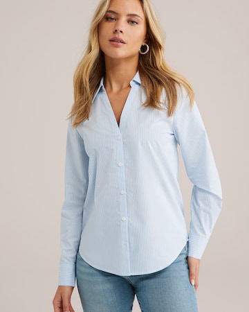 WE Fashion Μπλούζα σε μπλε: μπροστά