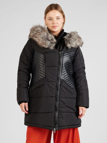 ONLY Carmakoma Winter Coat 'Carlitta' in Black: front