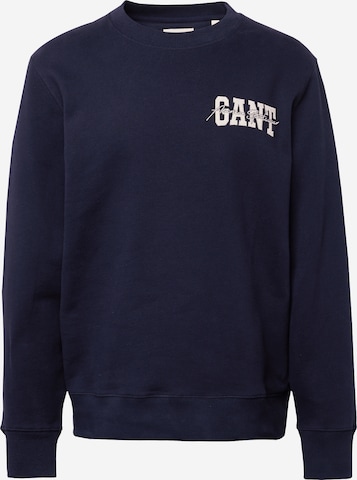 GANT Sweatshirt 'ARCH' i blå: framsida