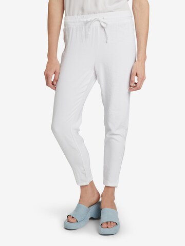 Cartoon Regular Pants in White: front