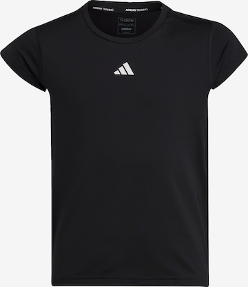 ADIDAS SPORTSWEAR - Camisa funcionais 'Aeroready 3-Stripes' em preto: frente