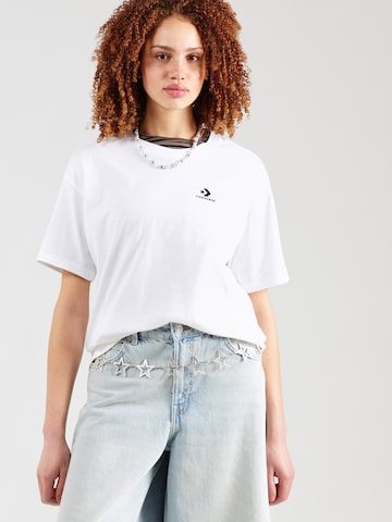 CONVERSE Koszulka w kolorze biały: przód