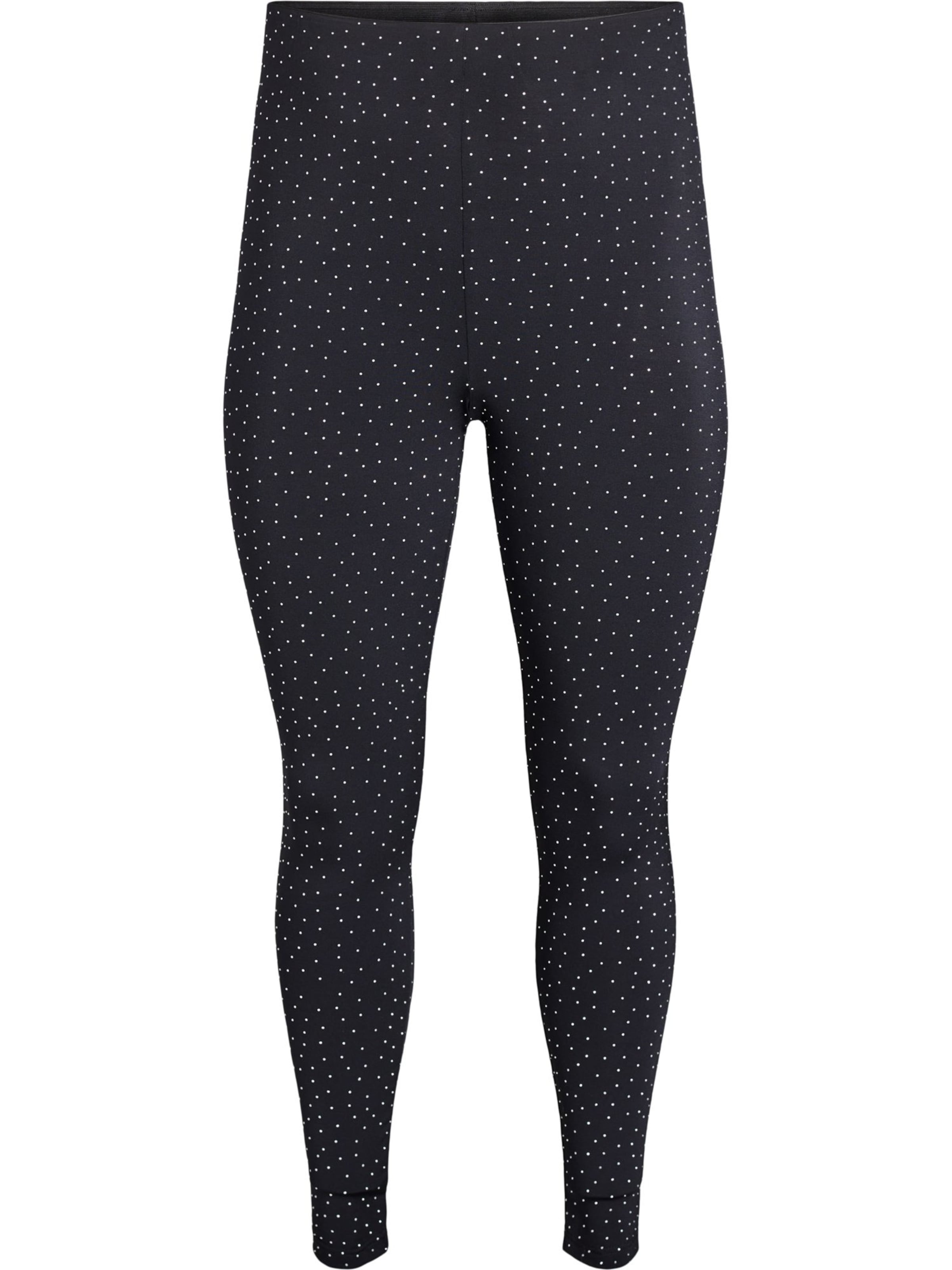 Zizzi Skinny Leggings in Schwarz: Vorderseite