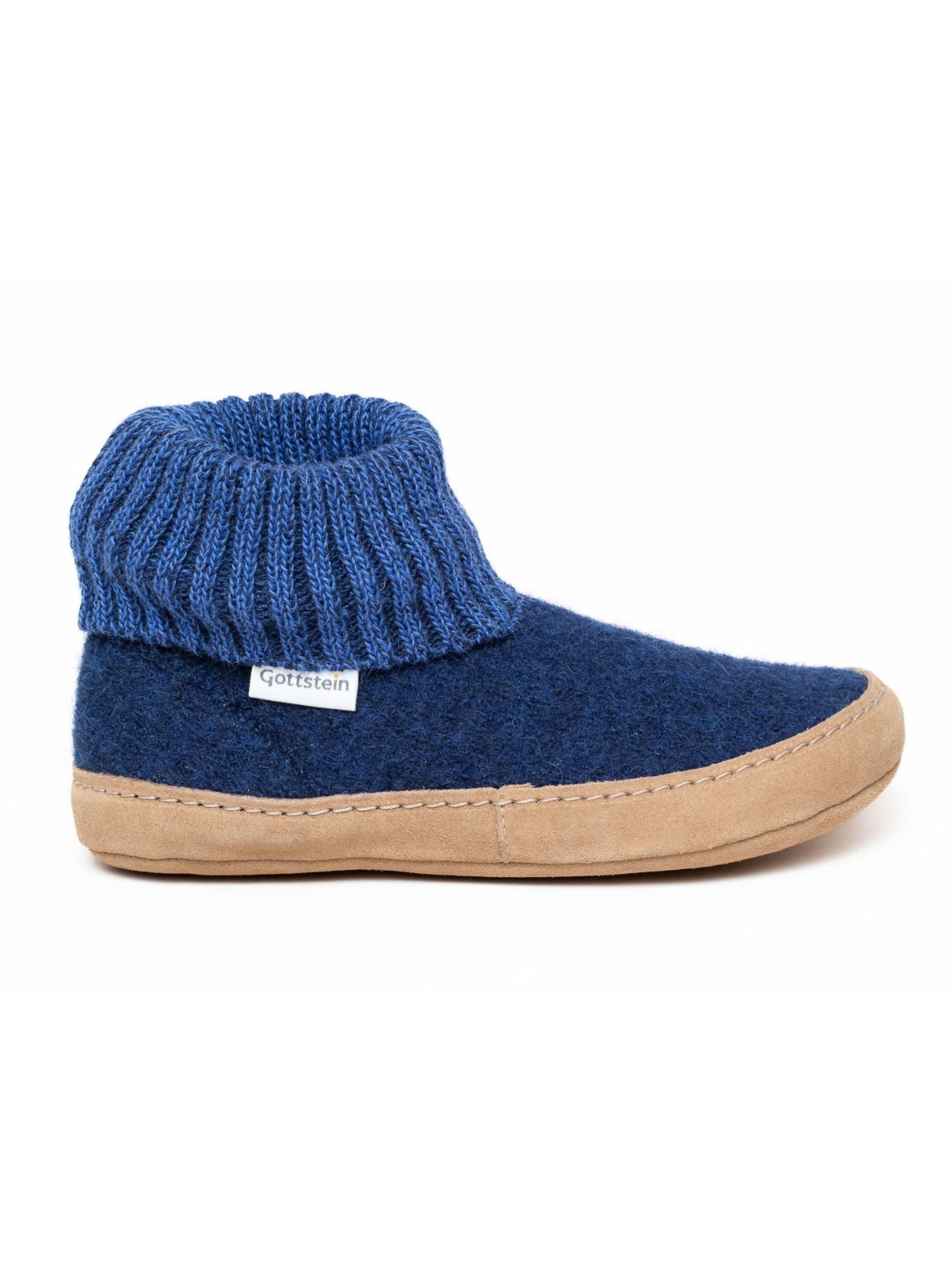 Gottstein Slippers 'Hüttenschuhe Dakota' in Blue