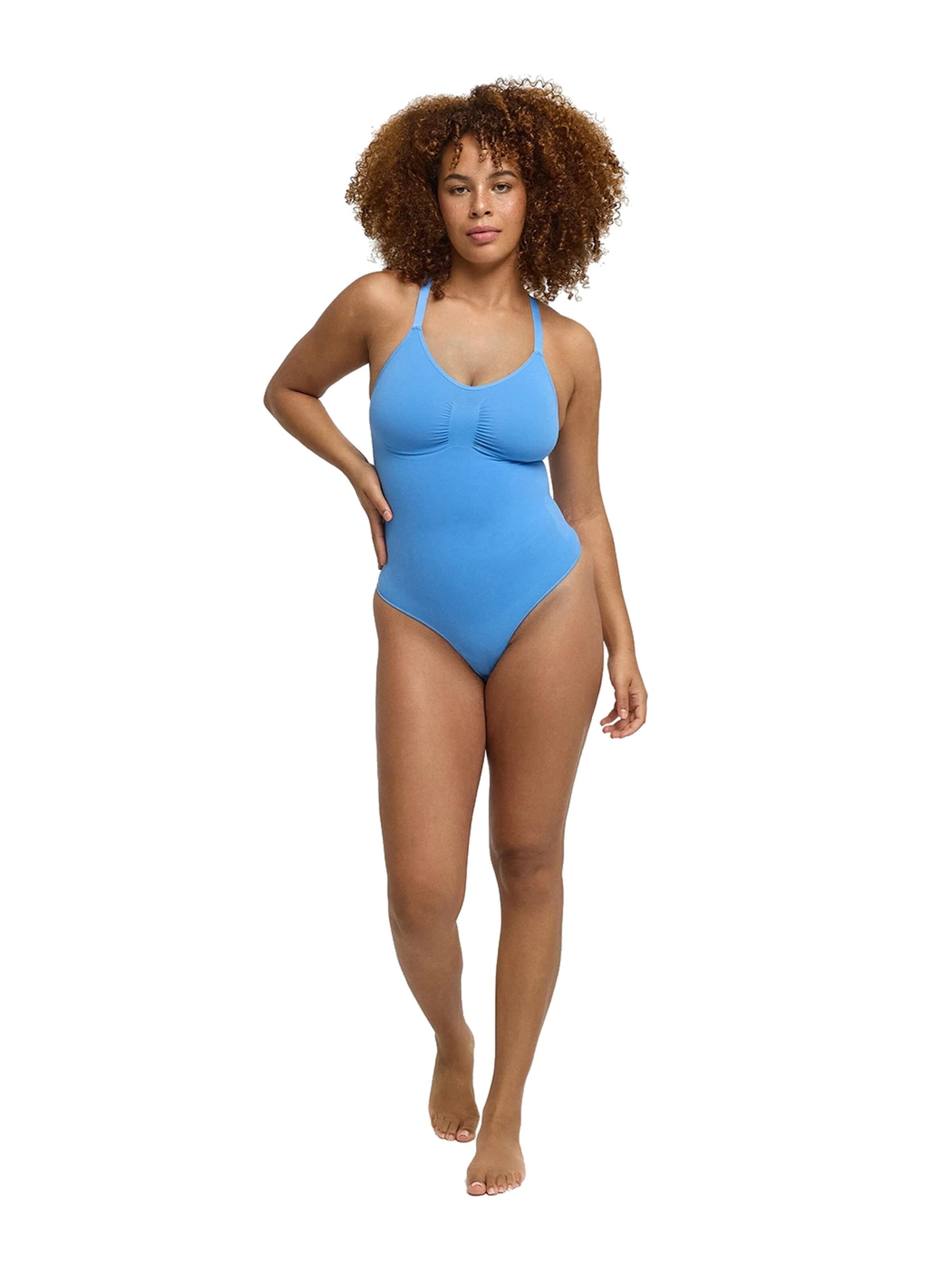 cfab - Body moldeador 'Sculpting Shapewear mit String' en azul