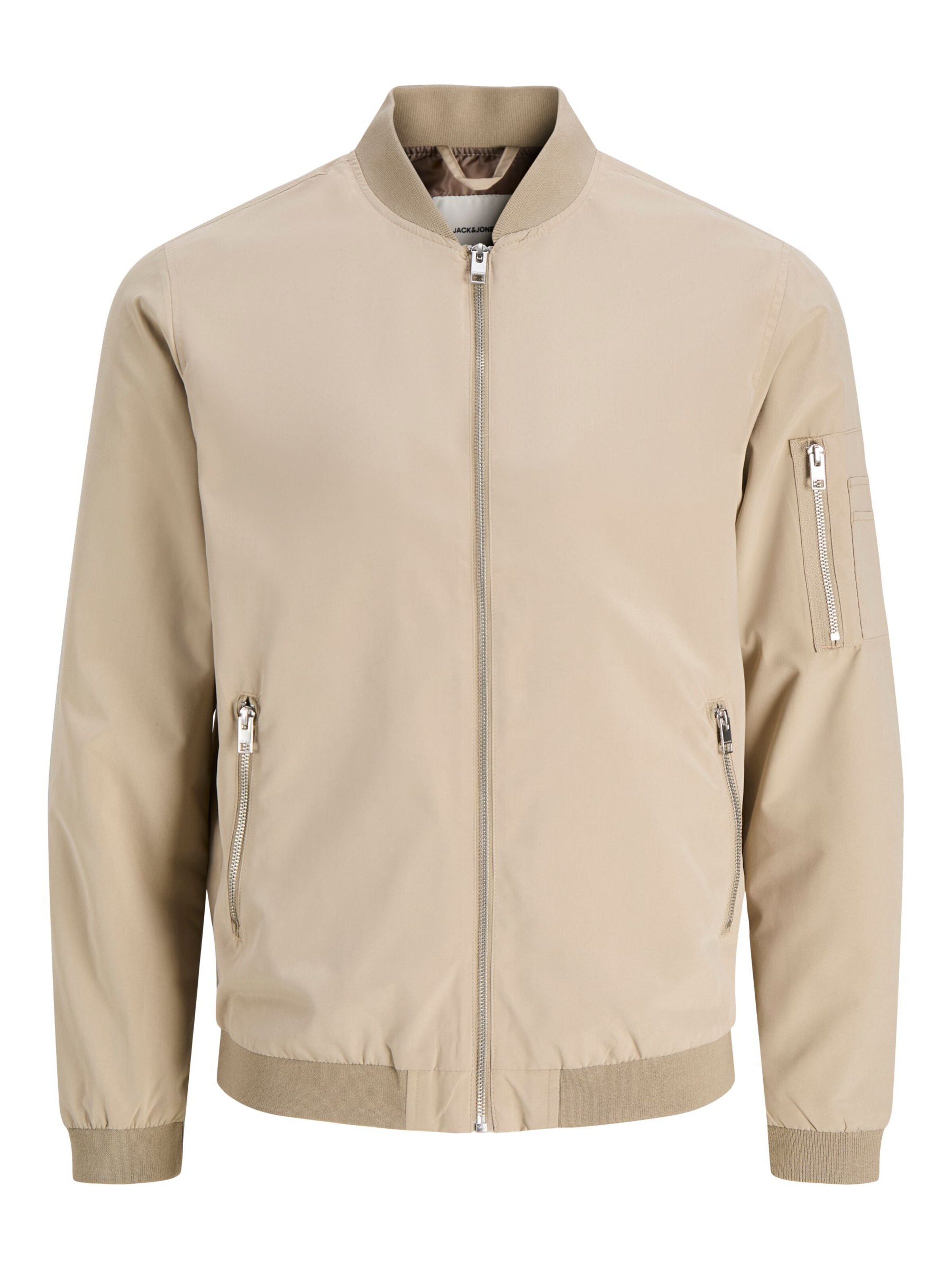 JACK & JONES Regular fit Between-season jacket 'JJRush' in Brown: front