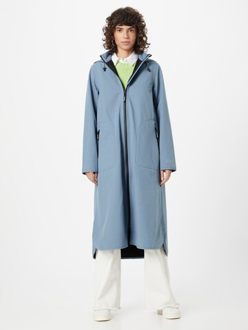 ILSE JACOBSEN Between-Seasons Coat in Blue: front