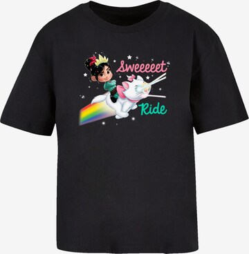 T-shirt 'Disney Ralph reichts' F4NT4STIC en noir : devant