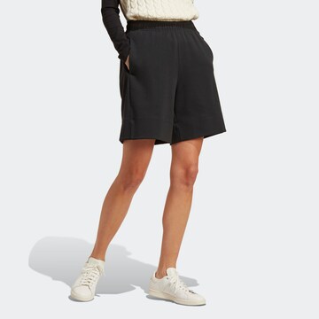 Loosefit Pantaloni 'Premium Essentials Long' de la ADIDAS ORIGINALS pe negru: față