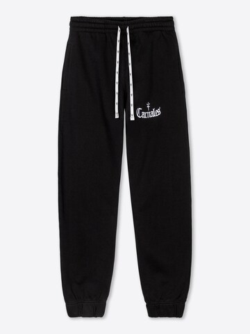 Carnales - Loosefit Pantalón 'Pantalón de chándal con logo bordado' en negro