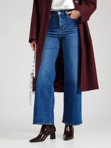 FRAME Wide Leg Jeans in Blau: Vorderseite