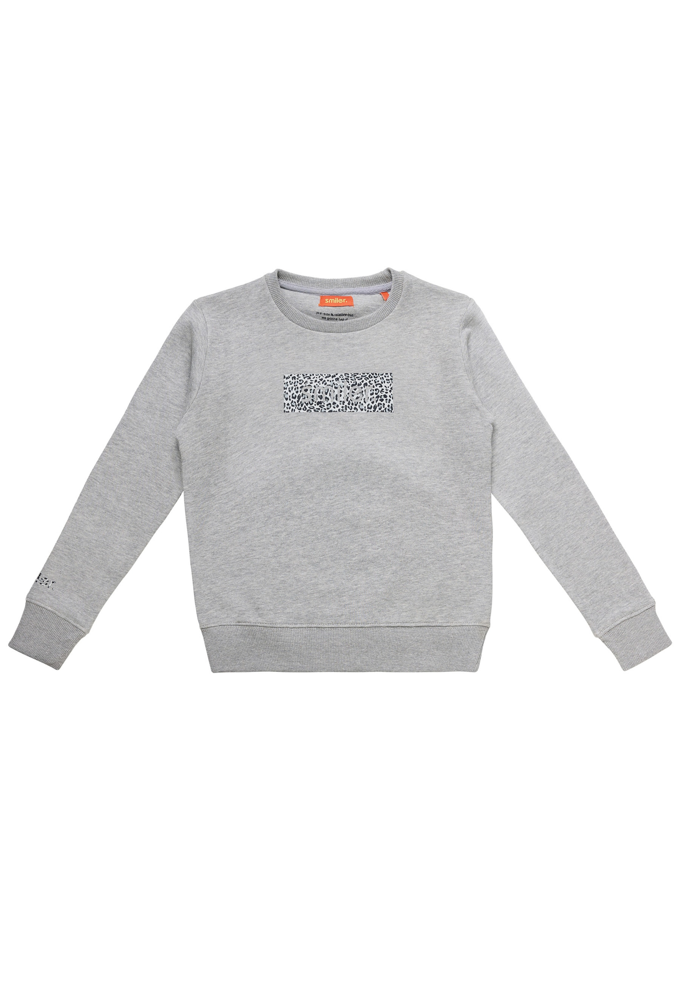 smiler. Sweatshirt 'Cuddle' in Grau: Vorderseite