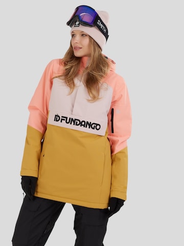 Fundango Outdoorjas 'Birch ECO Logo Anorak' in Oranje: voorkant
