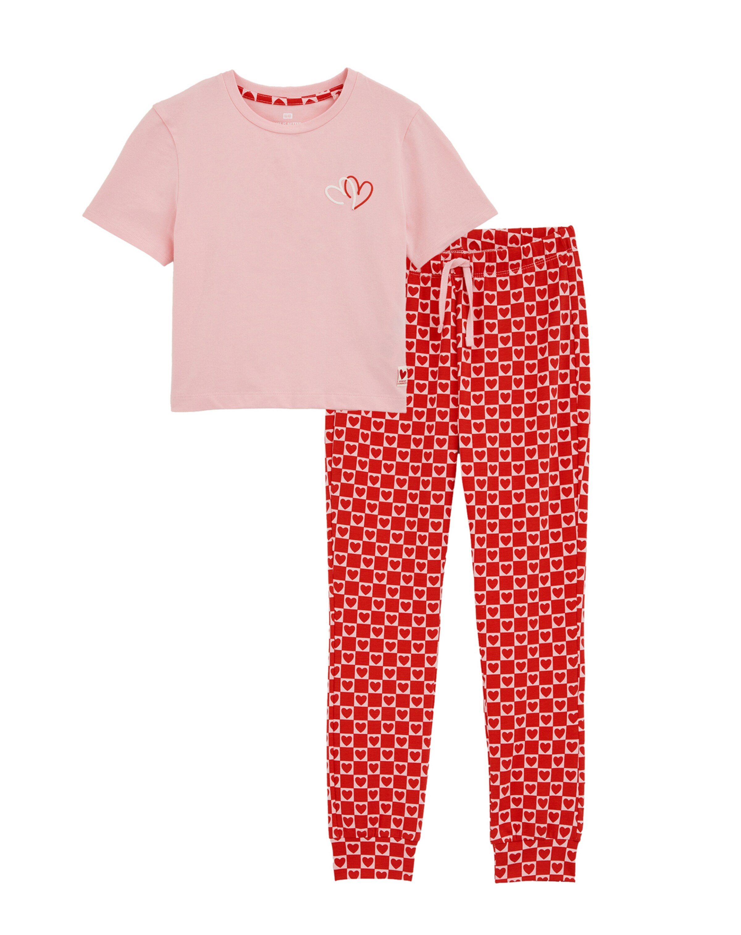 WE Fashion Schlafanzug in Pink: Vorderseite