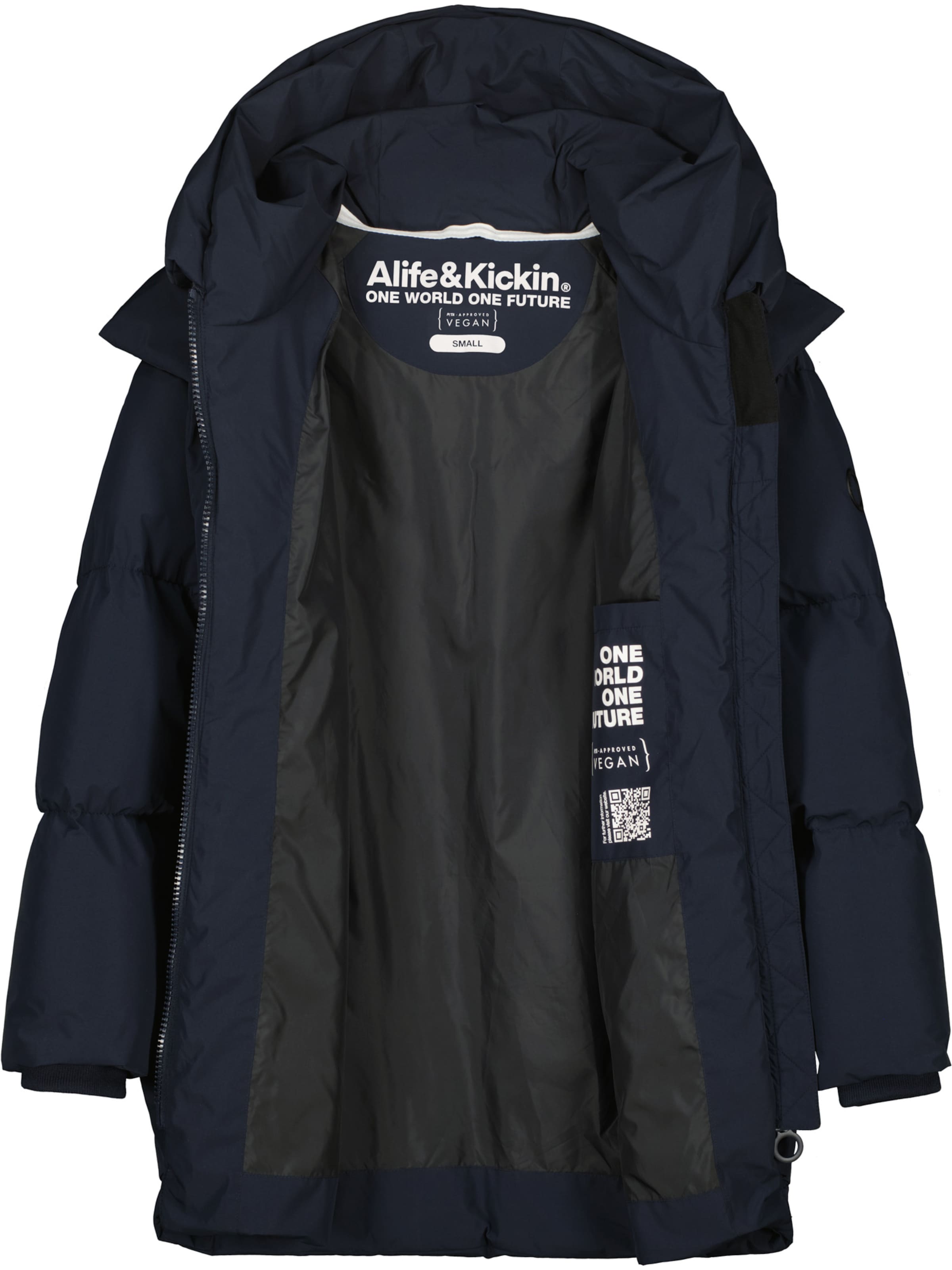 alife & kickin Winter Jacket 'LykkeAK A' in Blue
