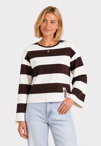 Key Largo Sweatshirt ' HAMPTON ' i brun: framsida