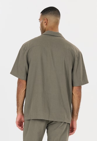 NOU Regular fit Button Up Shirt 'Dalan' in Brown