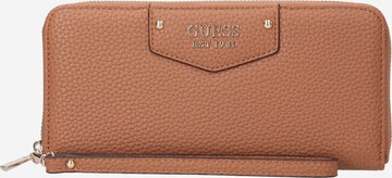 GUESS Wallet 'LAUREL' in Brown: front