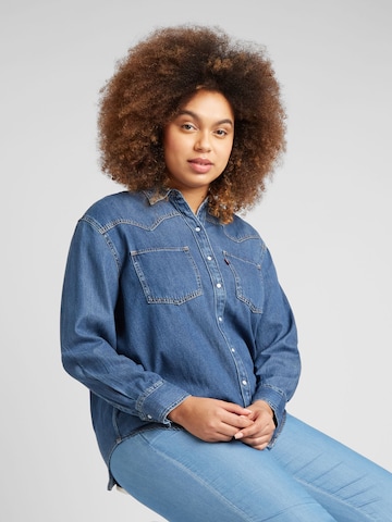 Levi's® Plus Blouse 'TEODORA' in Blauw