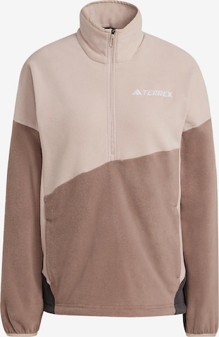 ADIDAS TERREX Sports sweatshirt in Brown: front