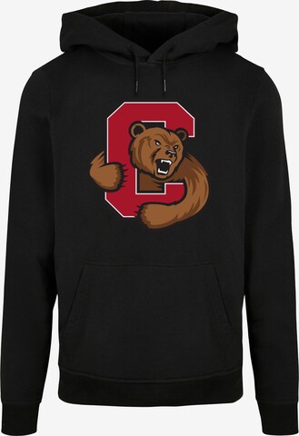 Sweat-shirt 'Cornell University - Bear' Merchcode en noir : devant