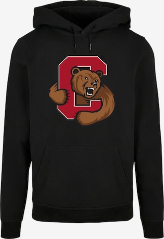 Merchcode Sweatshirt 'Cornell University - Bear' in Schwarz: predná strana