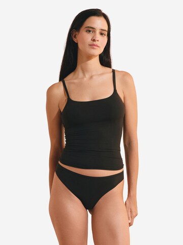 ETAM Top aus Mikrofaser mit integriertem Bustier  'Pure Soft' in Schwarz
