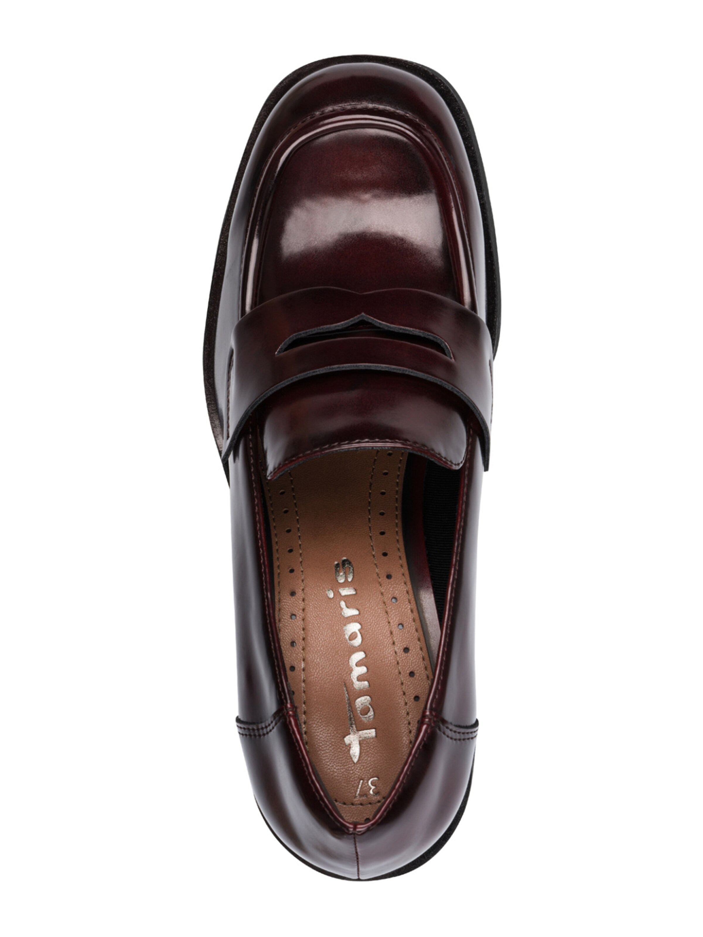 Tamaris Lodičky s platformou - Červená