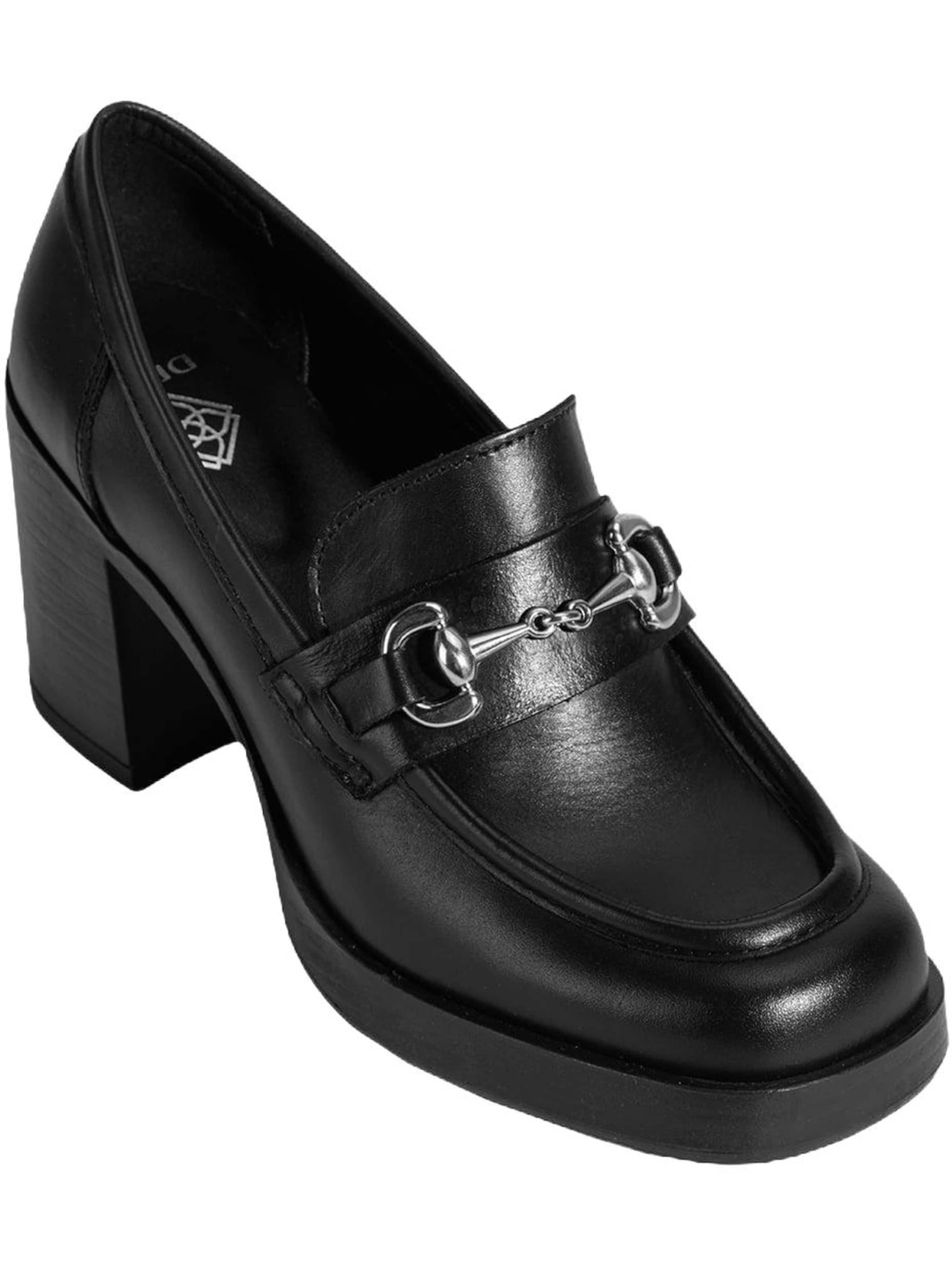 Mocassin Desa en noir : devant