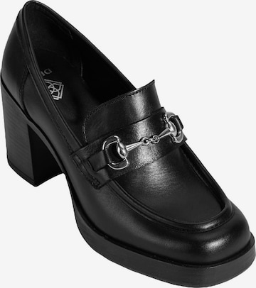 Mocassin Desa en noir : devant