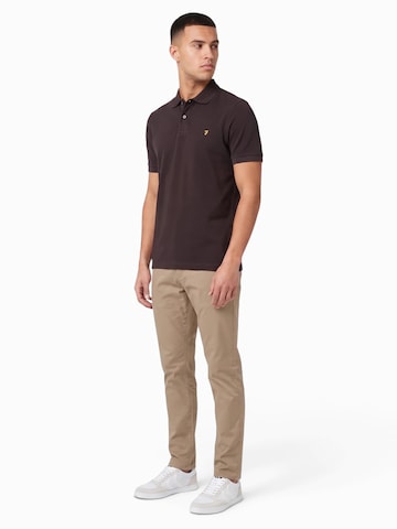 FARAH Poloshirt 'CUNNINGHAM' in Schwarz