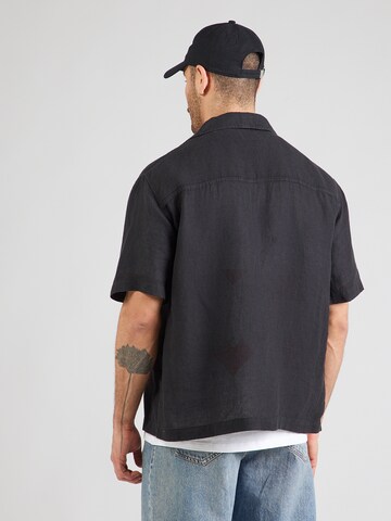 HUGO - Ajuste confortable Camisa 'Exolino' en negro