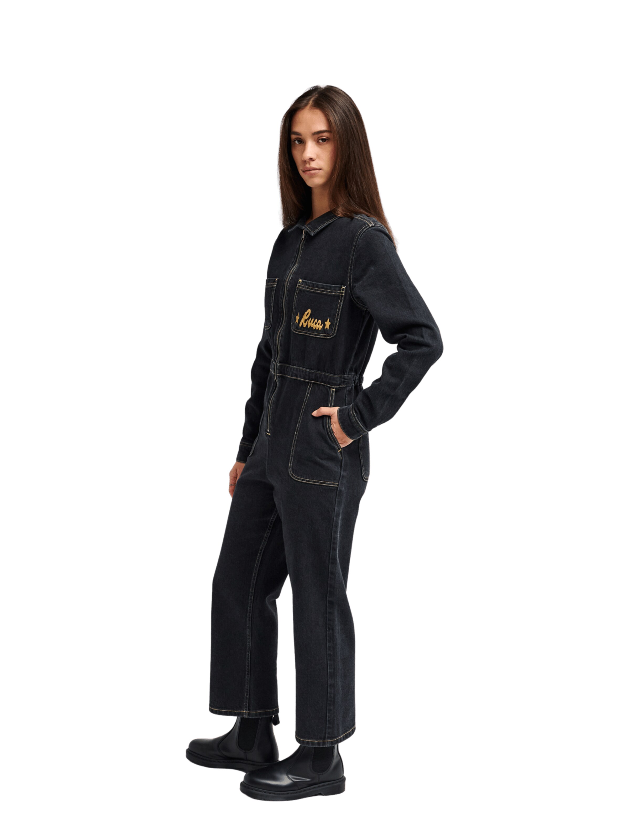 RVCA Jumpsuit in Schwarz