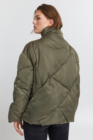 PULZ Jeans Between-Season Jacket in Green