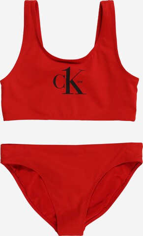 Calvin Klein Swimwear Bikini in Red: front