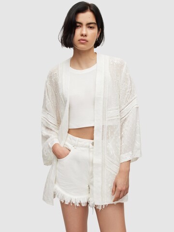 AllSaints Kimono i vit: framsida