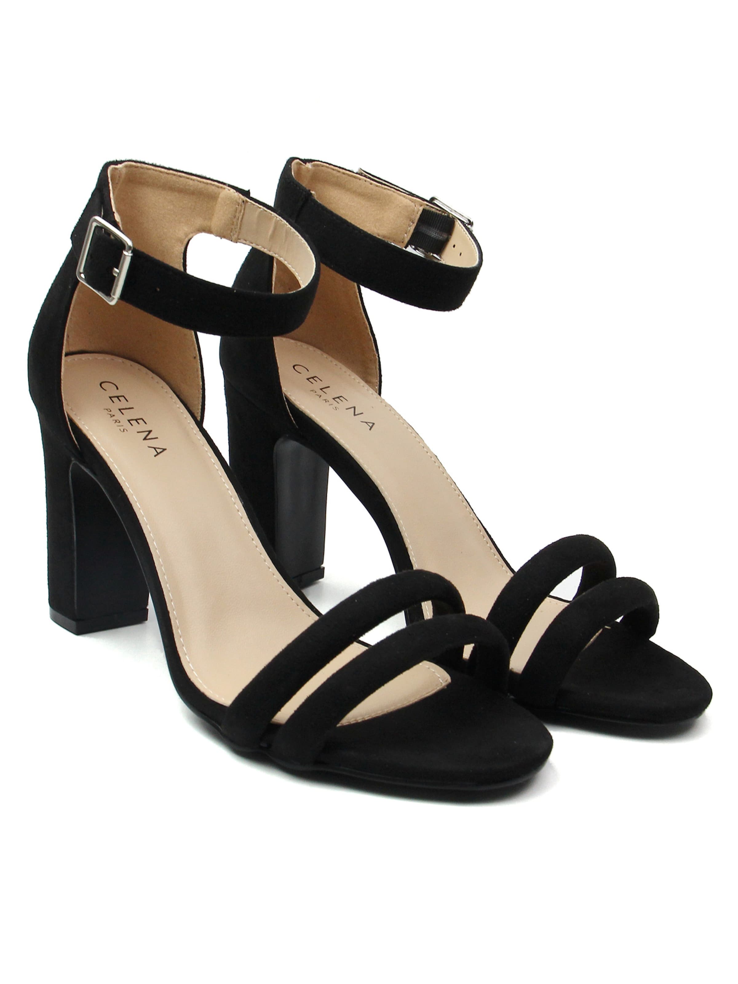 juoda Celena Basutės su dirželiais 'Chelsie'