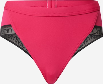 Calvin Klein Swimwear Plus Bikini Bottoms 'BRAZILIAN' in Pink: front