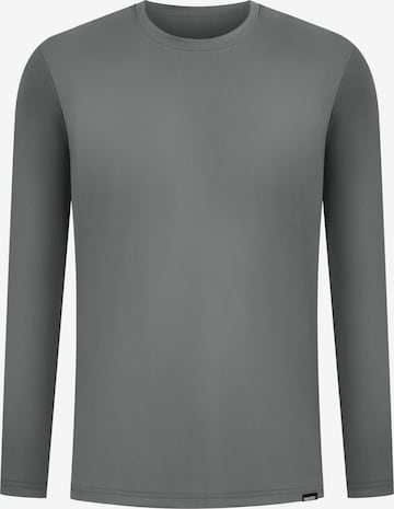 Smilodox Longsleeve Xion Casual Fit in Grau: Vorderseite