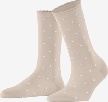 FALKE Socken 'Spike Dot' in Beige: Vorderseite