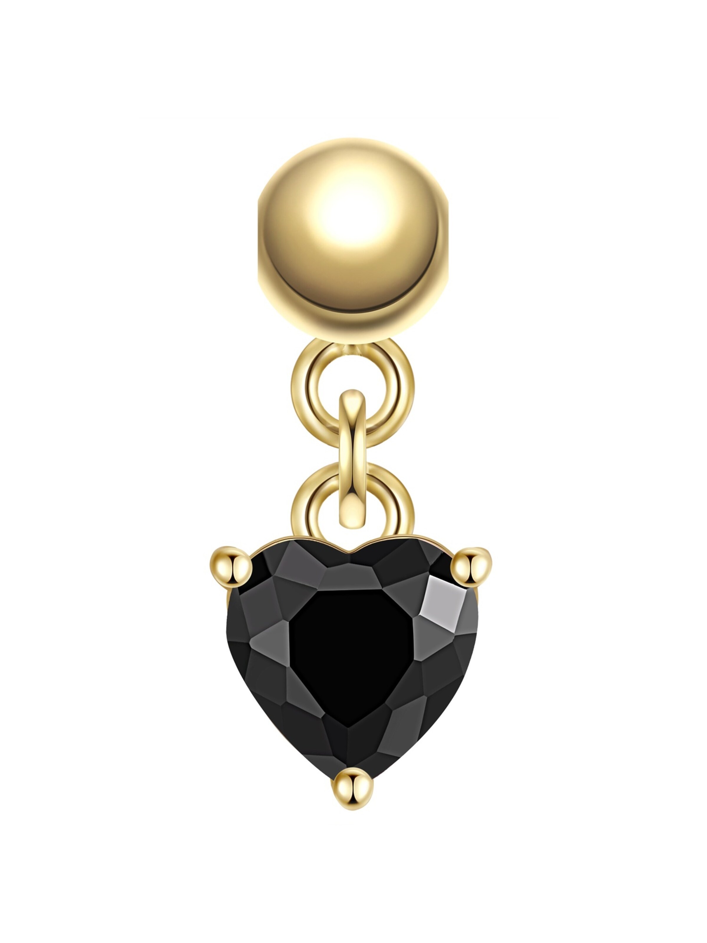 Ciondolo di Glanzstücke München in nero: frontale