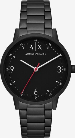 ARMANI EXCHANGE Uhr in Schwarz: predná strana