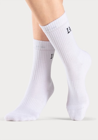 Chaussettes de sport LASCANA ACTIVE en blanc : devant