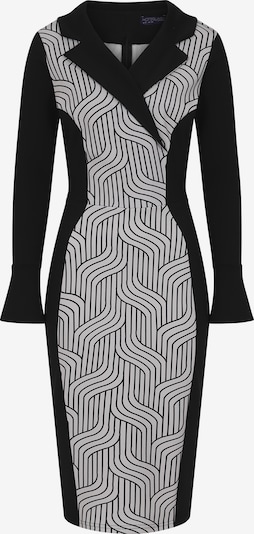 Kokteilinė suknelė iš HotSquash, spalva – juoda / balta, Prekių apžvalga