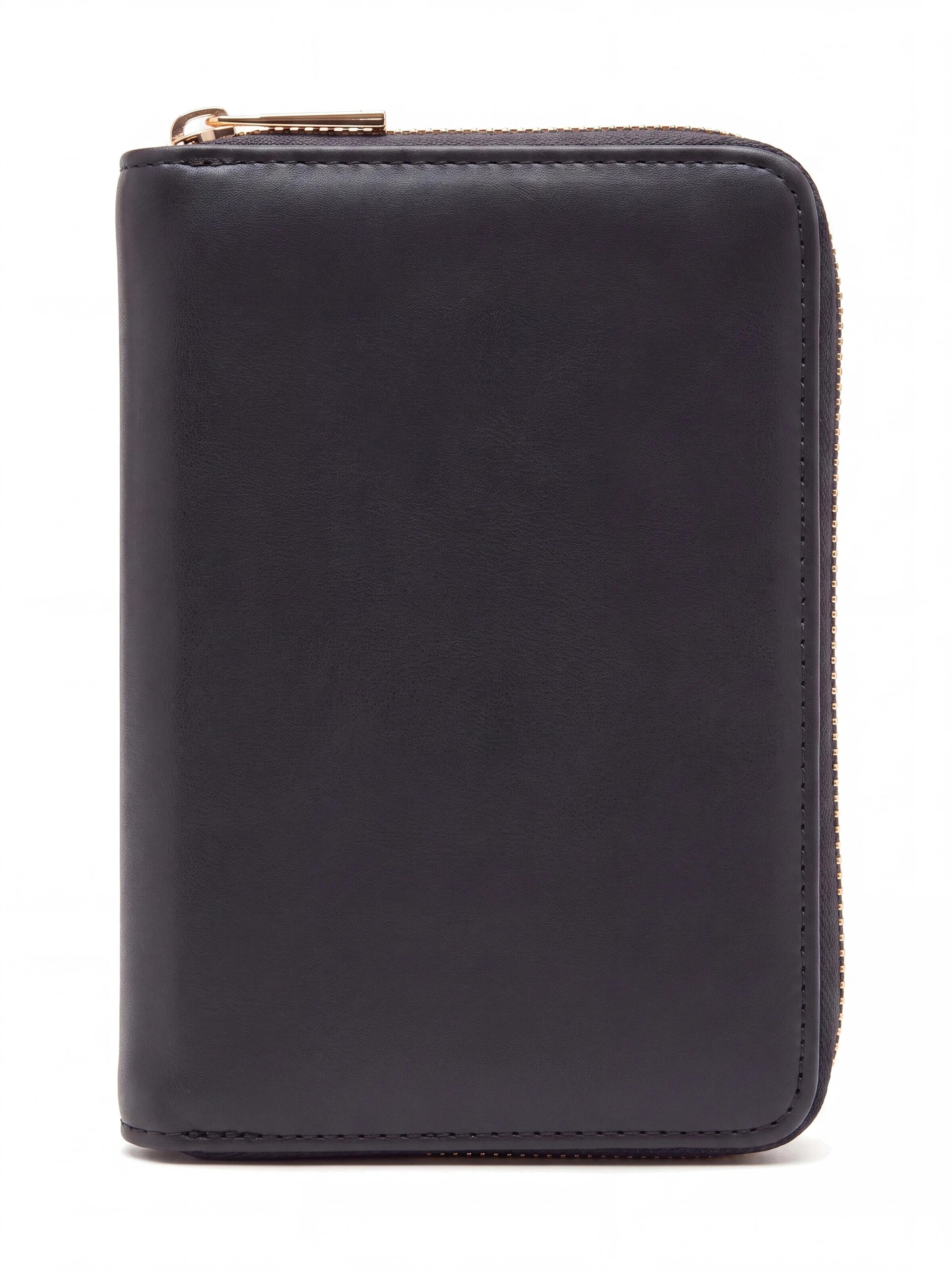 MILLYMILK® Portemonnee 'PURA MEDIUM' in Zwart: voorkant