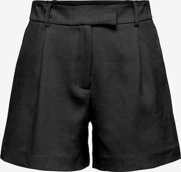 ONLY Pleat-Front Pants 'LINDA' in Black: front