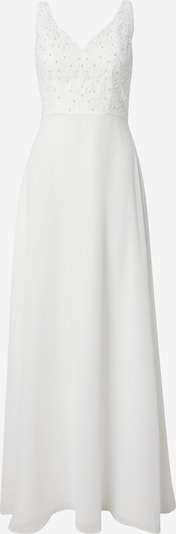Rochie de seară Laona pe alb lână, Vizualizare produs